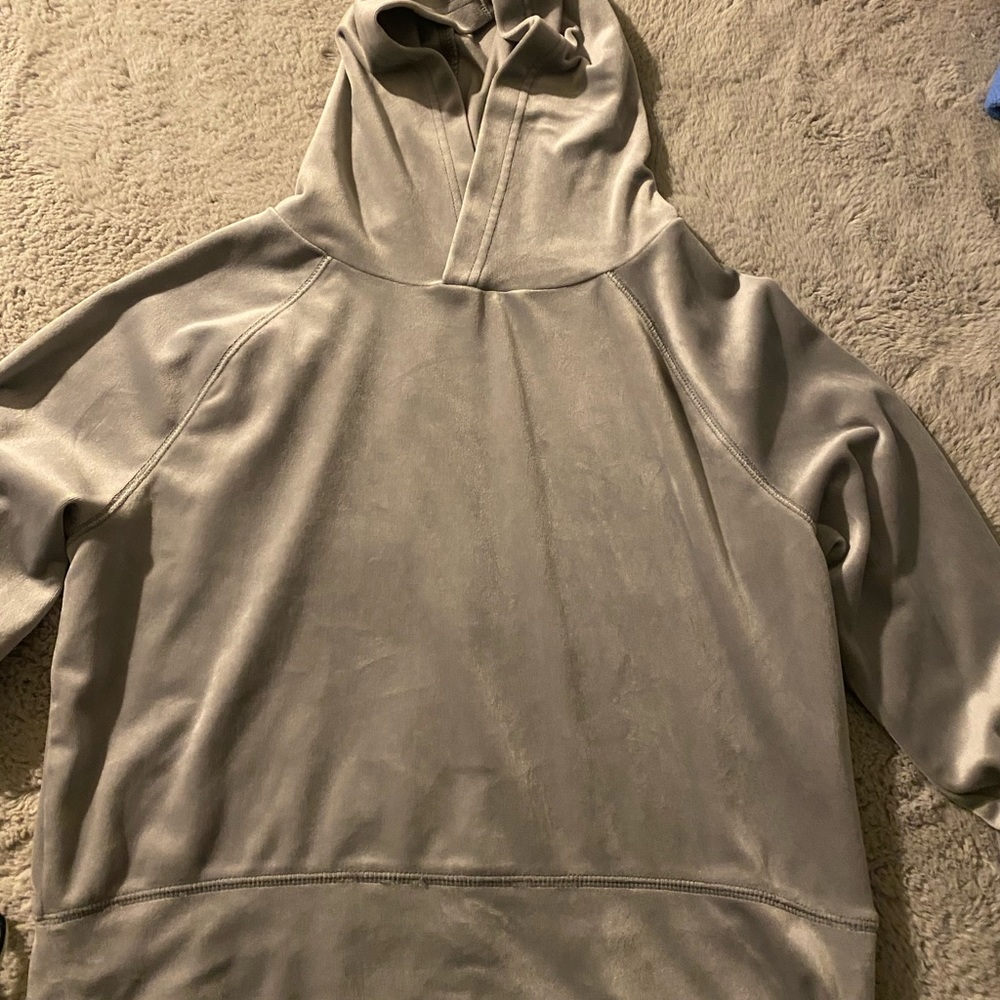 Velvet cropped sweatshirt